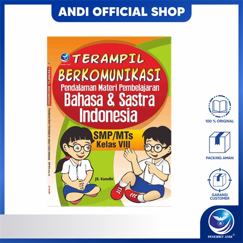 Andi สํานักพิมพ์ - หนังสือทักษะบนสื่อสารในภาษาอินโดนีเซียและวัสดุการเรียนรู้วรรณกรรม SMP VIII