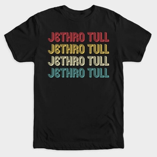 tshirtเสื้อยืดคอกลมฤดูร้อนเสื้อยืด แบบหนา พิมพ์ลาย Jethro Tull Ian Anderson แฟชั่นเรโทร สไตล์วินเทจSto4XL