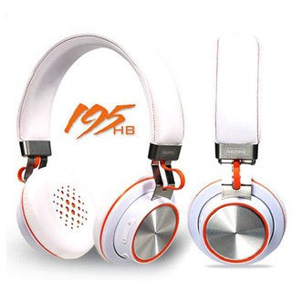 REMAX -หูฟัง Head Phone 195HB (White/Orange)