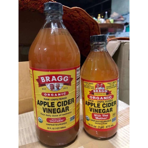 🍎แอปเปิ้ลไซเดอร์ACV🍏 Bragg Apple Cider vinegar.