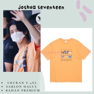 เสื้อยืดผ้าฝ้ายCOTTON เสื้อยืด พิมพ์ลายผีเสื้อ Joshua seventeen MahgridS-5XL