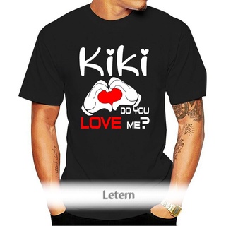 เสื้อยืดผ้าฝ้ายพิมพ์ลายแฟชั่นเสื้อยืด พิมพ์ลาย Kiki Do You Love Me Lyrics Fritz Hagen สีดํา สําหรับออกกําลังกาย