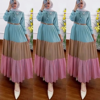 Nazwa MAXY IK Ceruty BABYDOLL ชุดเดรส เสื้อคลุมเชิญ แบบเต็มตัว