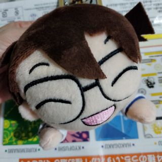 JAPAN SEGA DETECTIVE CONAN ANIME Cartoon Push Doll Keyring พวงกุญแจ ตุ๊กตา อนิเมะ  ยอดนักสืบจิ๋วโคนัน โคนัน พวงกุญแจ