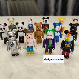 7cm ฟิกเกอร์พีวีซีลาย Bearbrick Disney Pixar Monster Mike James Pikachu Zombie Leica ไม่มีกล่อง 100%