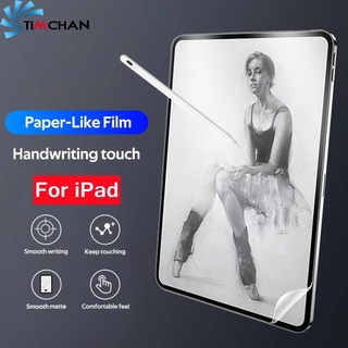 1 ชิ้น หน้าจอ iPad HD ฟิล์มเหมือนกระดาษ / ฟิล์มกันรอยหน้าจอสัมผัส ป้องกันแสงสะท้อน กันน้ํามัน ความไวแสงสูง / เข้ากันได้กับ Apple iPad Series