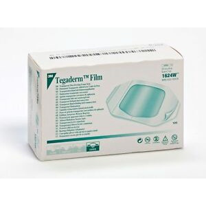 💯 3M ** ของแท้ ** First Aid แผ่นเทปใสปิดแผลกันน้ำ Tegaderm (1624W) 6X7 cm   (100 แผ่น) แผ่นแปะแผล พล