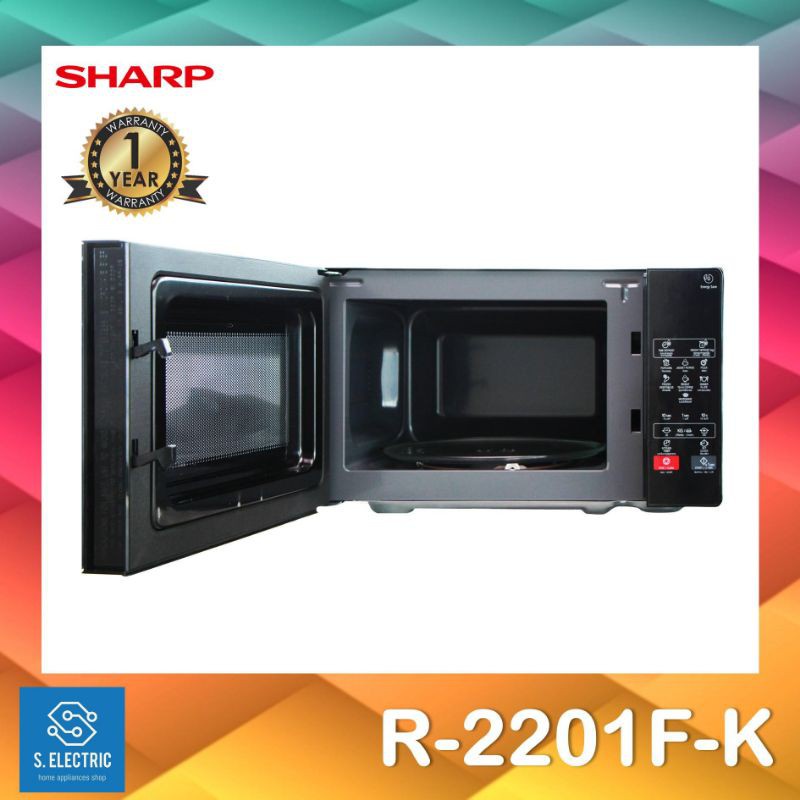 ✐❧☏🔥ถูกสุดๆ พร้อมส่ง สั่ง1ชิ้น/1ออเดอร์🔥ไมโครเวฟ Sharp รุ่น R-2201F-K ขนาด 20 ลิตร ระบบสัมผัส