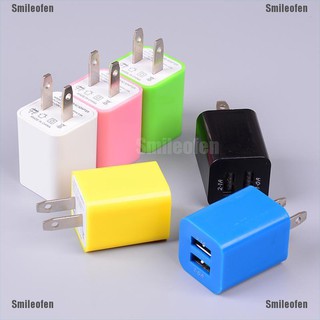 Smileofen อะแดปเตอร์ชาร์จ USB 2 พอร์ต ปลั๊ก US สําหรับ Smart