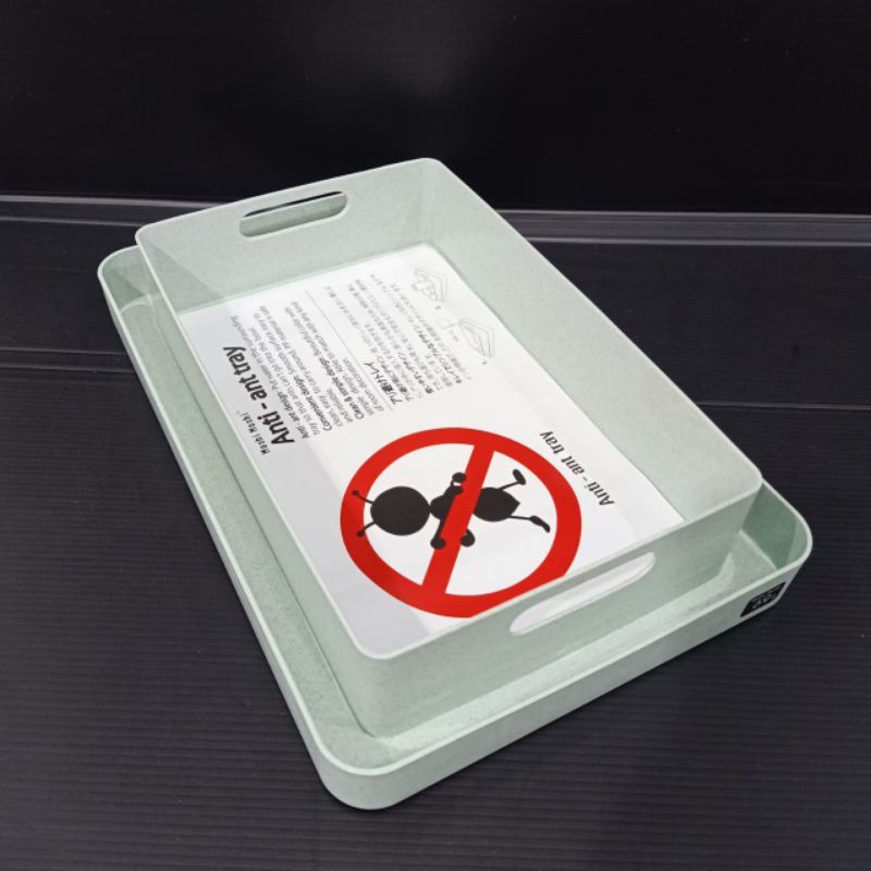 ถาดกันมด ถาด ถาดพลาสติก สำหรับวางอาหารกันมด ขนาด33*23 cm พร้อมส่ง จากไทย - รูปที่ 3