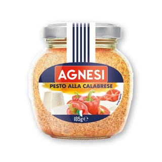 พร้อมส่ง! แอคเนซี เพสโต้ คาลาเบรเซ่ 185 กรัม Agnesi Pesto Alla Calabrese 185g