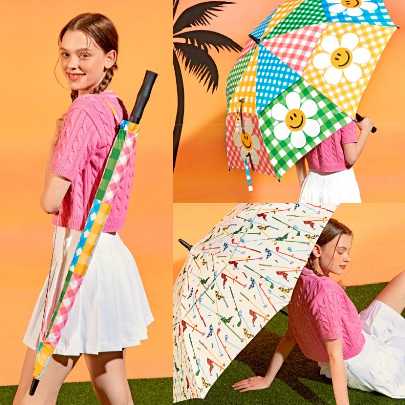 ( พร้อมส่ง ) Wiggle Wiggle Golf Umbrella ร่มกัน UV