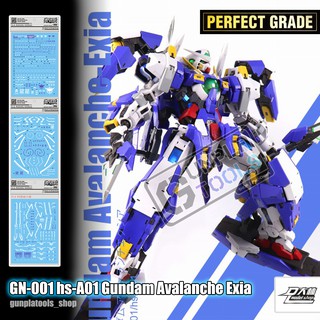 [ D.L Model ] Water decal P14 ดีคอลน้ำสำหรับ GN-001 hs-A01 Gundam Avalanche Exia (PG)