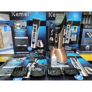 สินค้าพร้อมส่ง NEW kemei-7500 ปัตตาเลี่ยนไร้สาย มี%แบตเตอร์รี่บอกพร้อมแท่นวางตัวเครื่อง