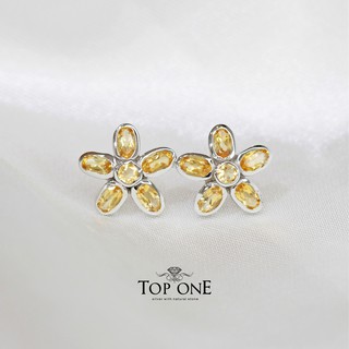 Top1Jewelry ต่างหูเงินแท้925 พลอยแท้