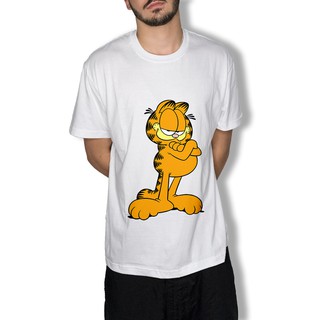 คอตต้อนคอกลมเสื้อยืดลายการ์ตูน Garfield สุดน่ารัก 3 สไตล์ Cotton 100% UnisexS-5XL