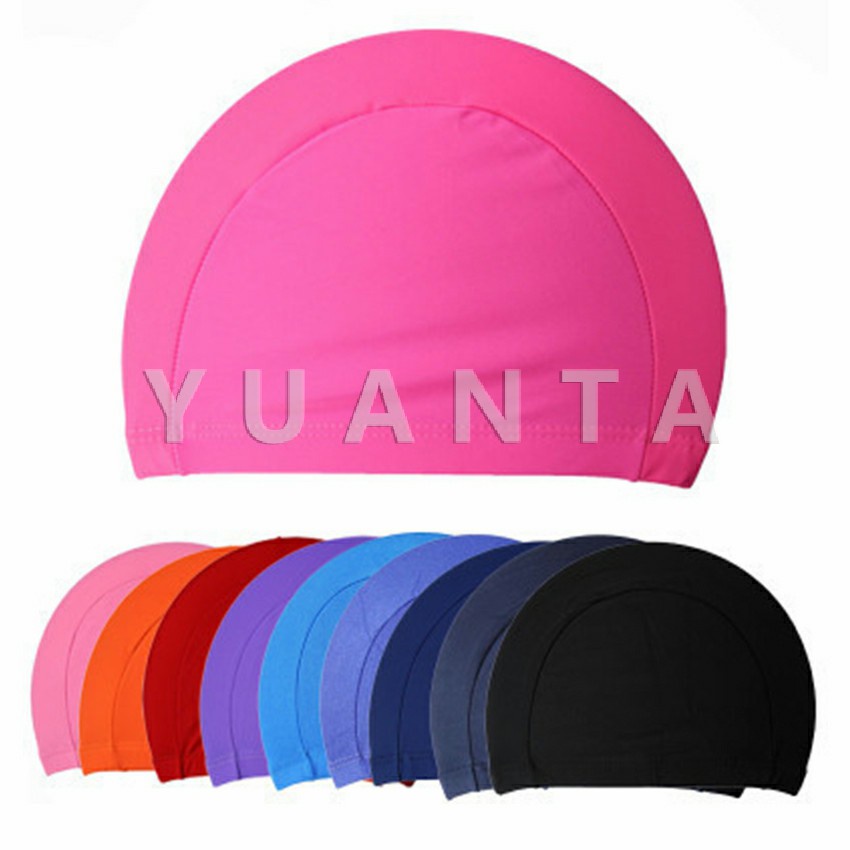 YUANTA หมวกว่ายน้ำ แห้งเร็ว และกันลื่น  อุปกรณ์ว่ายน้ำ ผู้ชาย ผู้หญิงสามารถใส่ได้ ผ้าป้องกันสิ่งแวดล้อม Swimming cap