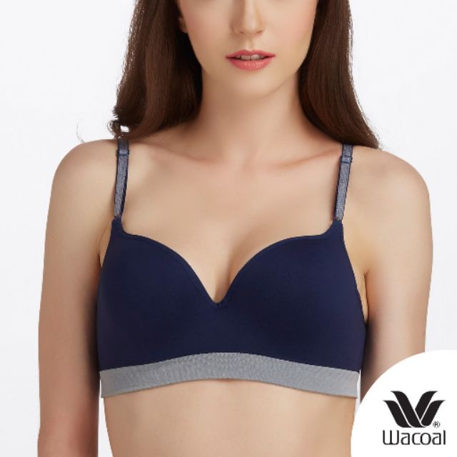 💥ของแท้💥 Wacoal Fashion Bra รุ่น WB3J83 สีน้ำเงิน B75 (BU)