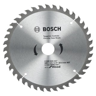 ใบเลื่อยวงเดือน BOSCH ECO 7 นิ้ว 40T CIRCULAR SAW BLADE BOSCH ECO 7" 40T