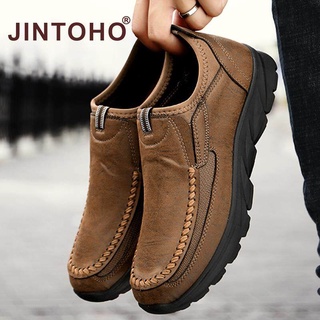 Men Casual Shoes Loafers Work Shoes Sneakers 2025 New Fashion Handmade Leather Shoes