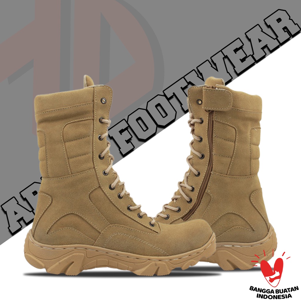 Pdl SAFETY SHOES LGR DELTA COLOR DESERT ของแท้ COW LEATHER PDL รองเท้า TNI POLRI SECURITY SAPAM POL 