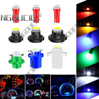 Ngoucig หลอดไฟแดชบอร์ดรถยนต์ T5 LED T3 T4.2 T4.7 B8.3 B8.4 B8.5 W3W W1.2W สีชมพู สีเขียว LED สีฟ้า