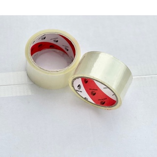 1 ม้วน [เทปใส 2 นิ้ว 45 หลา ถูกสุดในไทย] นกแดง 40-45 micron OPP Tape เทปกาว สก็อตเทป เทป BOPP Clear Red Phoenix