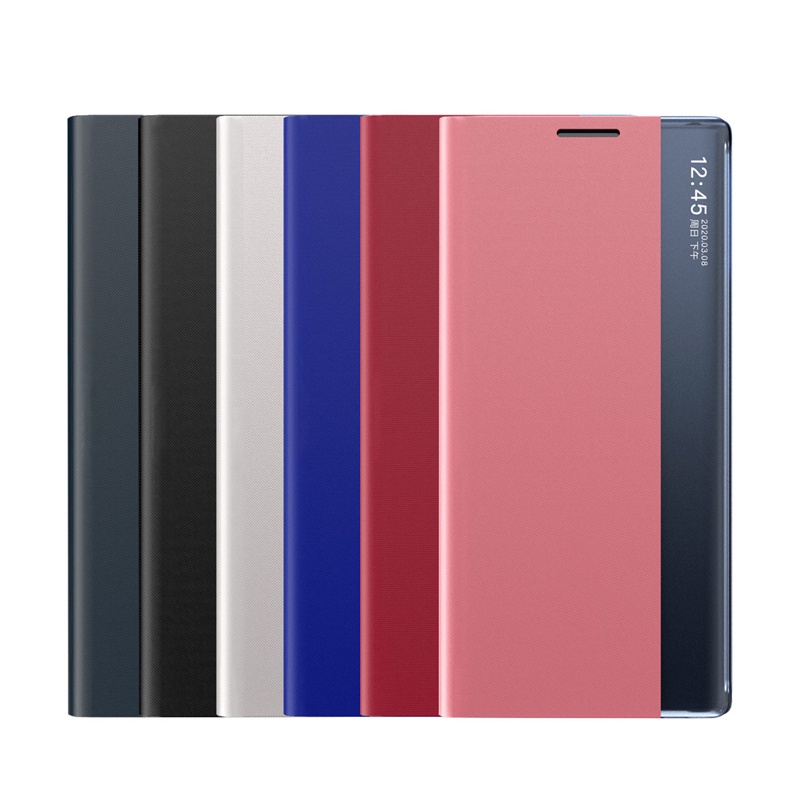 Samsung Galaxy Note 8/9/10 Plus/20 Ultra/10 Lite สมาร์ท ใส มุมมอง ฝาพับ แม่เหล็ก ด้านหน้า ฝาครอบ ป้องกันการตก เคสโทรศัพท์