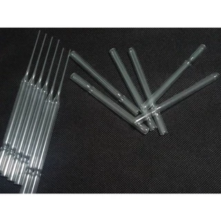 หลอดแก้วตัดปลายแบบบาง 7mm. ยาวประมาน 100mm.หนา0.5mm