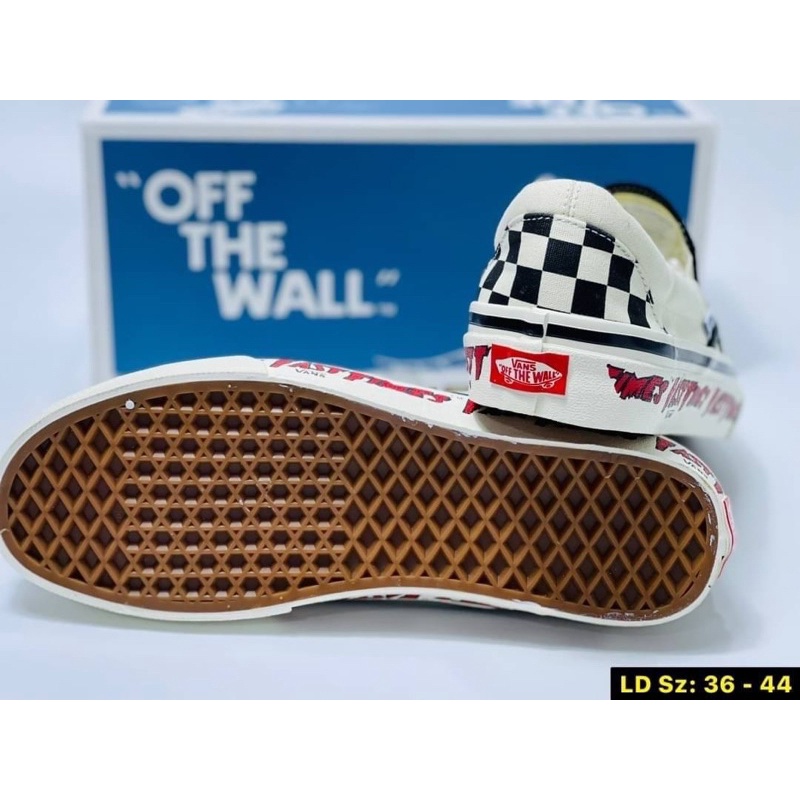 E*n様 新品 Slipon Anaheim Factory Fast Time รองเท้า Vans Slip On Anaheim Factory 98 DX Fast Times