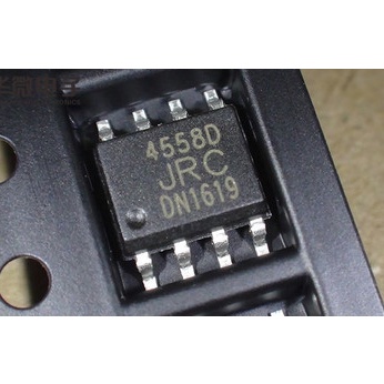 ชิ้นส่วนอิเล็กทรอนิกส์ JRC4558D RC4558IDR JRC4558 RC 4558 NJM4558 NJM4558D SOP8 50 ชิ้น