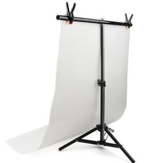 70x75cm T Backdrop Stand Metal PVC Background Photography Support System + Clamp