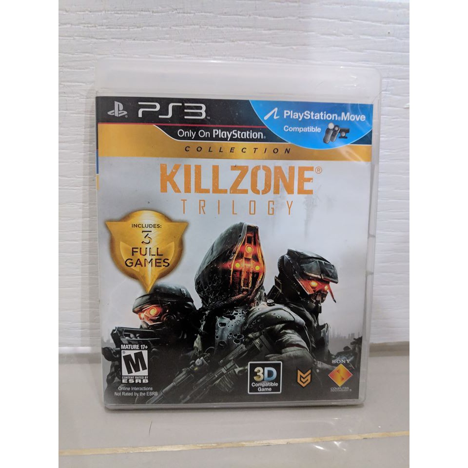 {ENGLISH} PS3 Killzone Trilogy PS3 แผ่นเกม มือ 2 แผ่นสภาพดี playstation ...