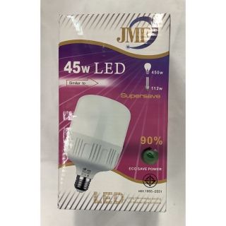 หลอดไฟ JMF LED  ประหยัดพลังงาน แสงสีขาว/แสงสีเหลือง  JMF LED 45W