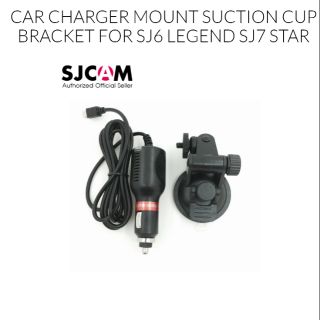 SJCAM SJ6 SJ7 CAR Dual Slot CHARGER (MINI USB) สายชาร์ตกล้องในรถยนต์ กล้องแอคชั่น กล้องติดหมวก แบรนด์เอสเจแคม