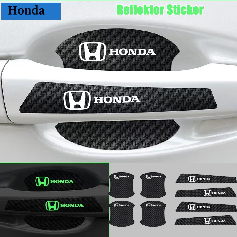 【Honda / ฮอนด้า 】กันรอยมือจับประตูรถยนต ติดมือจับประตูรถยนต์นสีฟิล์มตอนเปิดสติกเกอร์ตกแต่งรถยนต์ ป้อ