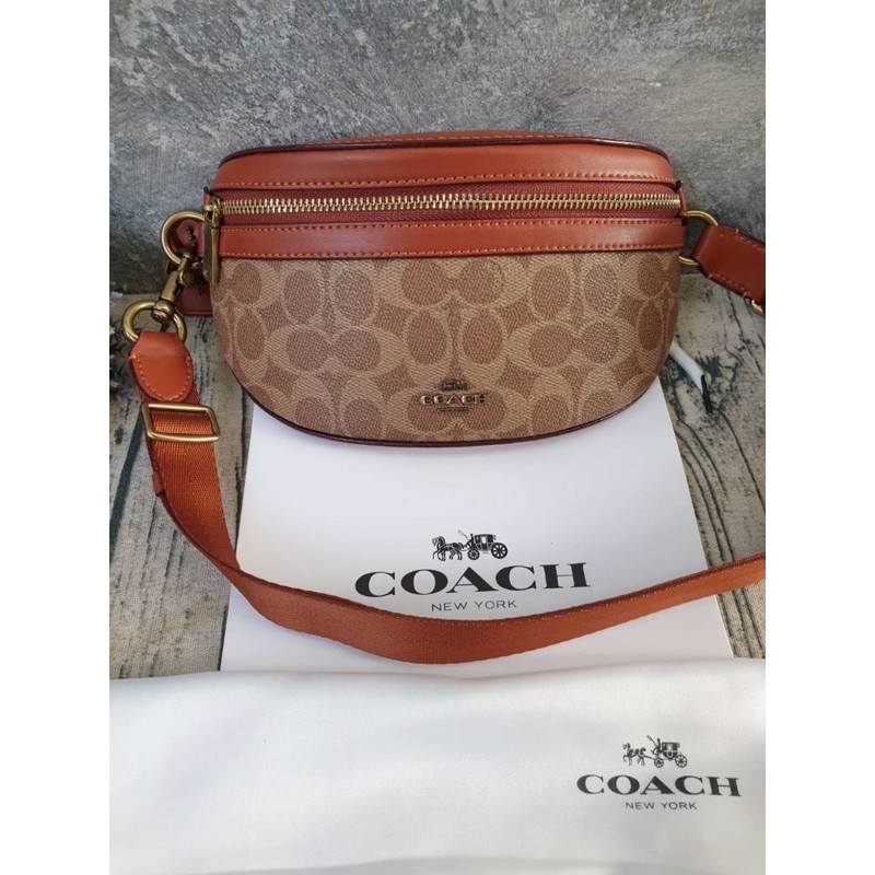 COACH BELT BAG IN SIGNATURE CANVAS (STYLE NO: 39937)