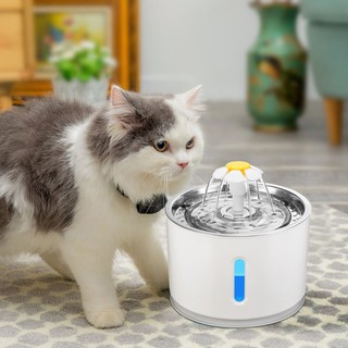 Automatic Pet Water น้ำพุแมวอัตโนมัติ สำหรับให้น้ำแมว มีไฟ LED