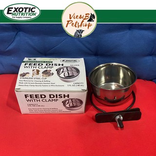 [Exotic Nutrition] ถ้วยอาหารสแตนเลส 5 ออนซ์ สำหรับสัตว์เลี้ยง Stainless Steel Feed Dish 5 oz. (EN2722)