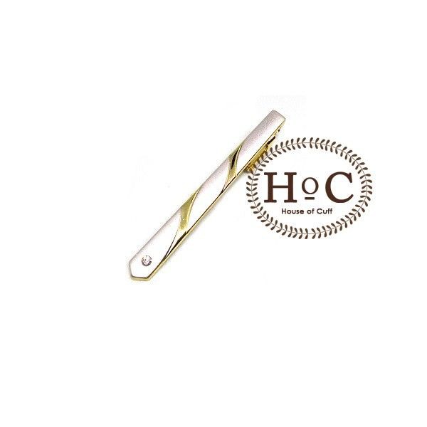 Houseofcuff Pin Tie Clip Tie PIN TIE GOLD SILVER BEZEL 02