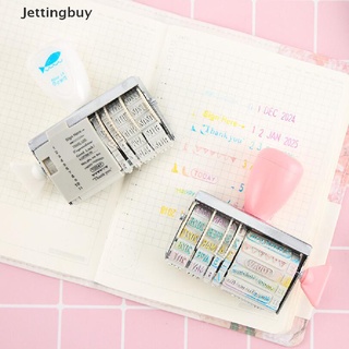 [Jettingbuy] ลูกกลิ้งแสตมป์หมึก แบบพกพา สําหรับตกแต่งสมุดภาพ DIY พร้อมส่ง