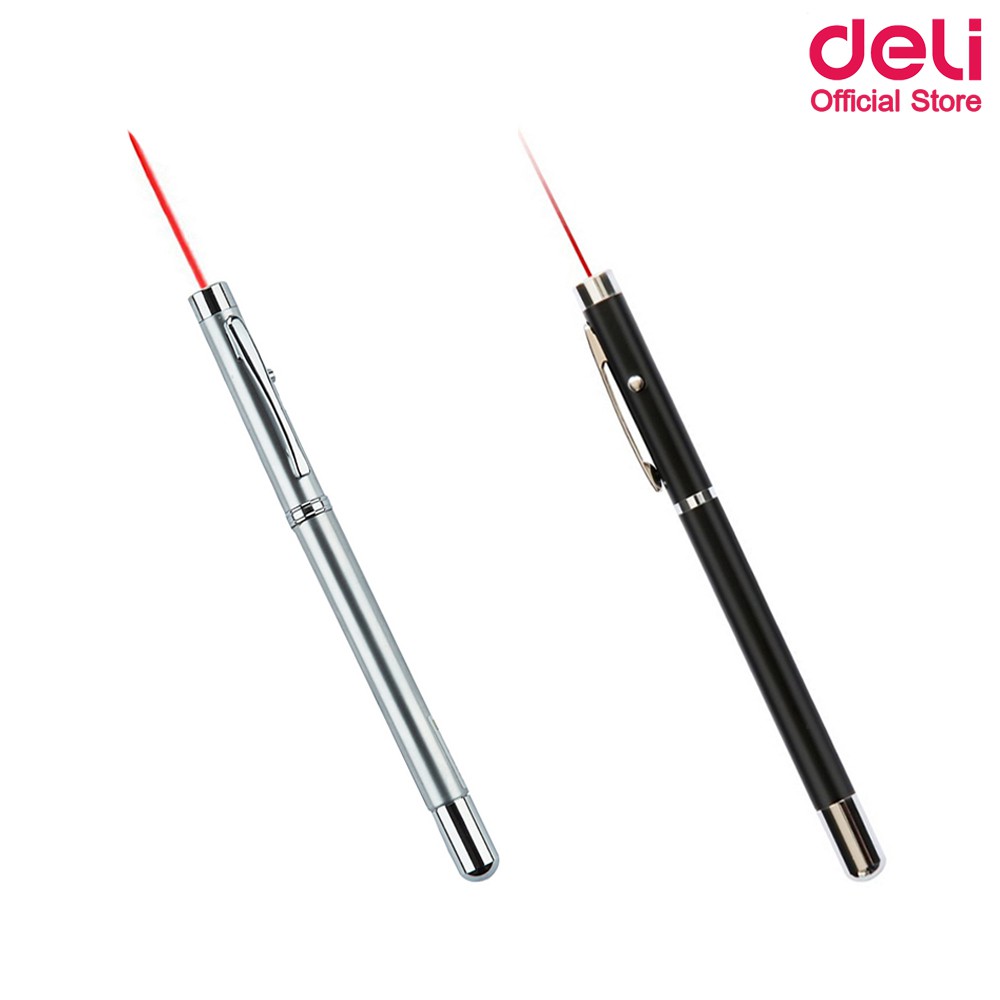 Deli 3934 Laser Pen ปากกาเลเซอร์ยืดได้ (แพ็คกล่อง 12 ด้าม) ปากกา ปากกาเลเซอร์ อุปกรณ์การเขียน อุปกรณ์การเรียน ปากกา