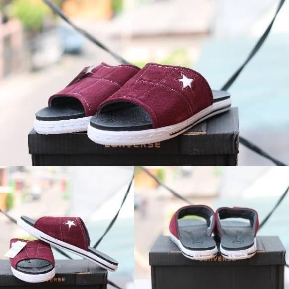 Hitam Hot - CONVERSE TARSCO SANDALS BLACK 38 - 44 ~