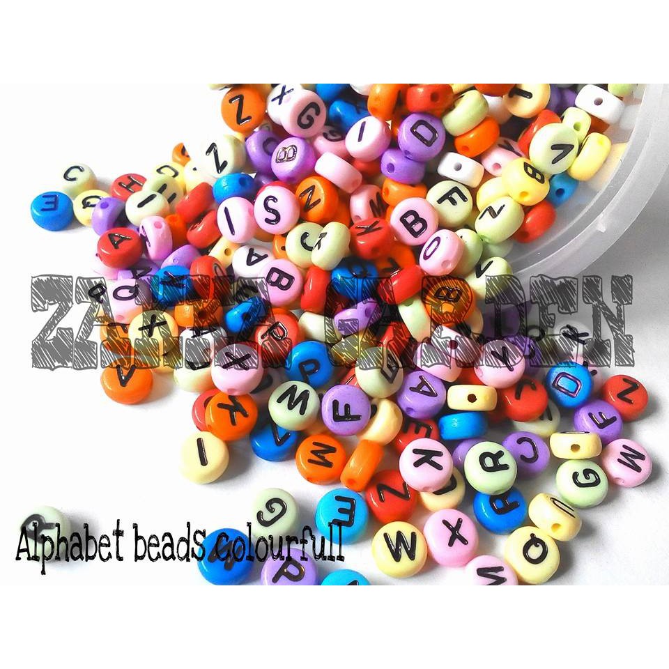 ALPHABET BEADS คละสี