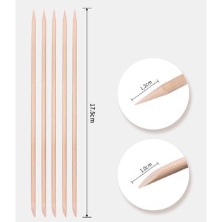 ไม้ทําความสะอาดเล็บ สำหรับทำเล็บ แบบสองหัว ขนาด 17.5 ซม.
