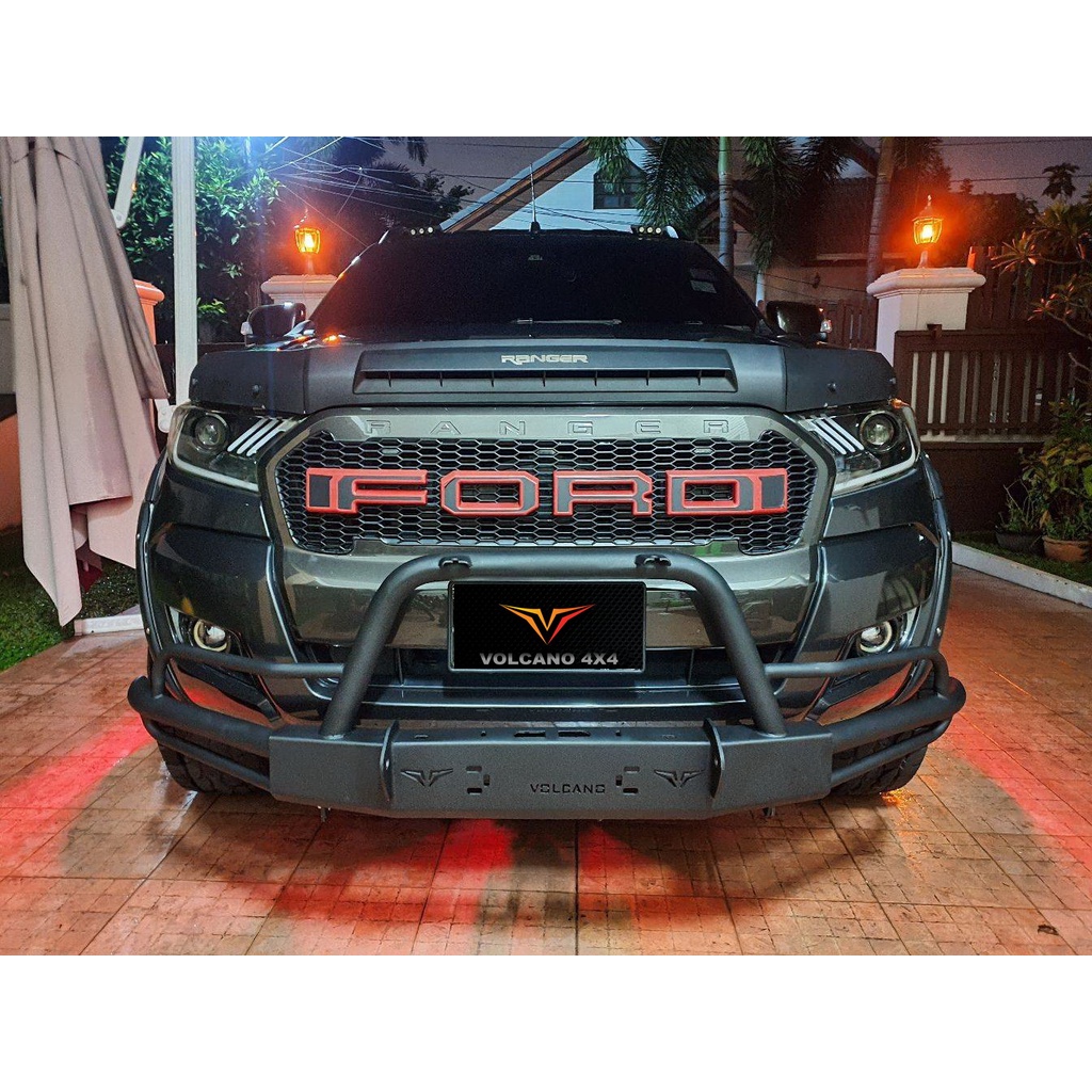 กันชนหน้าออฟโรด ฟอร์ดเรนเจอร์ 2012-2022 F62 เหล็กหนา 3 มิล กันชนหน้าแบบเสริม ford ranger 2012 -2022 off road bumper