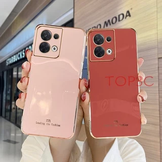 เคส OPPO Reno 8 5g / Reno 8 PRO 5G / Reno 8Z 5G / Reno 7Z 5G Reno 7 Reno 5 Reno 6 5G เคสโทรศัพท์มือถือ ขอบตรง แฟชั่น สําหรับ ZB