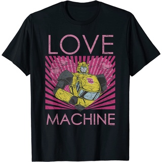 เสื้อยืด พิมพ์ลาย Bumblebee Valentines Day Love Machine Transformers สําหรับผู้ชาย