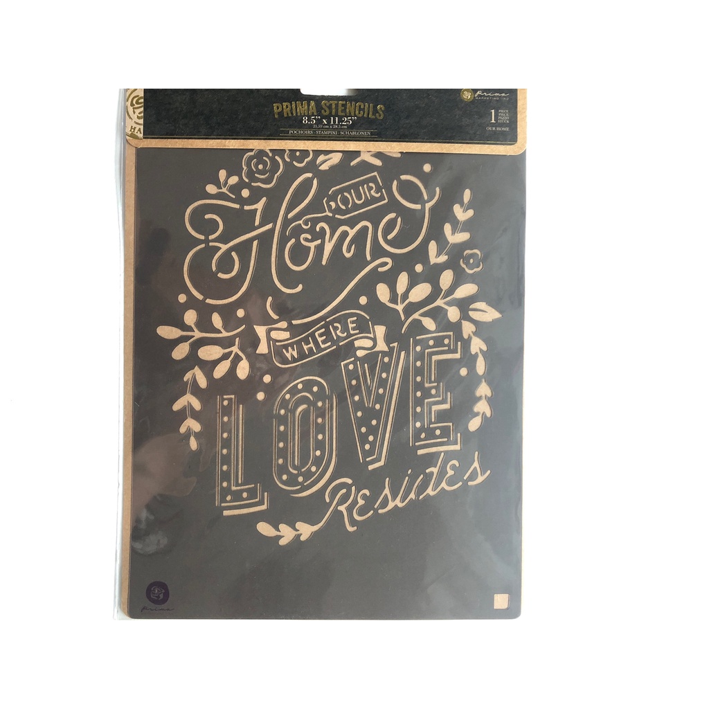 Prima Marketing Stencil 8x10-Our Home