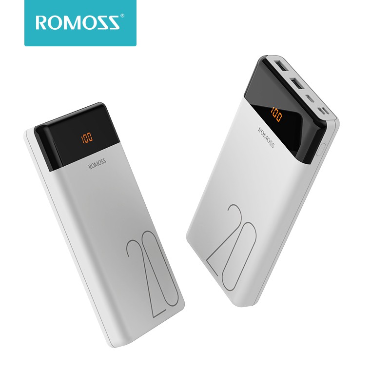 พาวเวอร์แบงค์ Romoss LT20 Powerbank 20000mah Dual Output & Triple Input